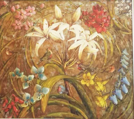 Цветочный калейдоскоп — картина, Цветы