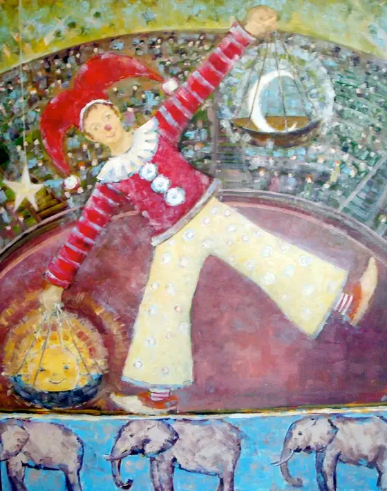 Клоун — картина, Жанровая живопись