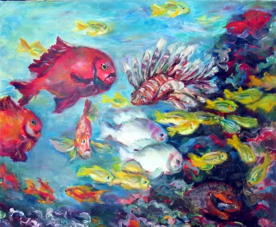 Красное море — картина, Жанровая живопись