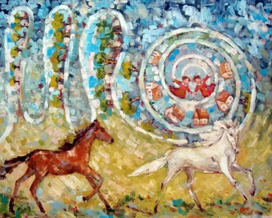 Круговорот событий — картина, Жанровая живопись