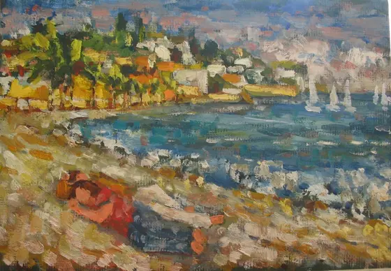 Ницца — картина, Пейзажи