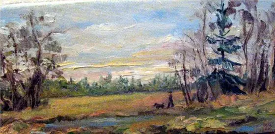 Охотник — картина, Пейзажи