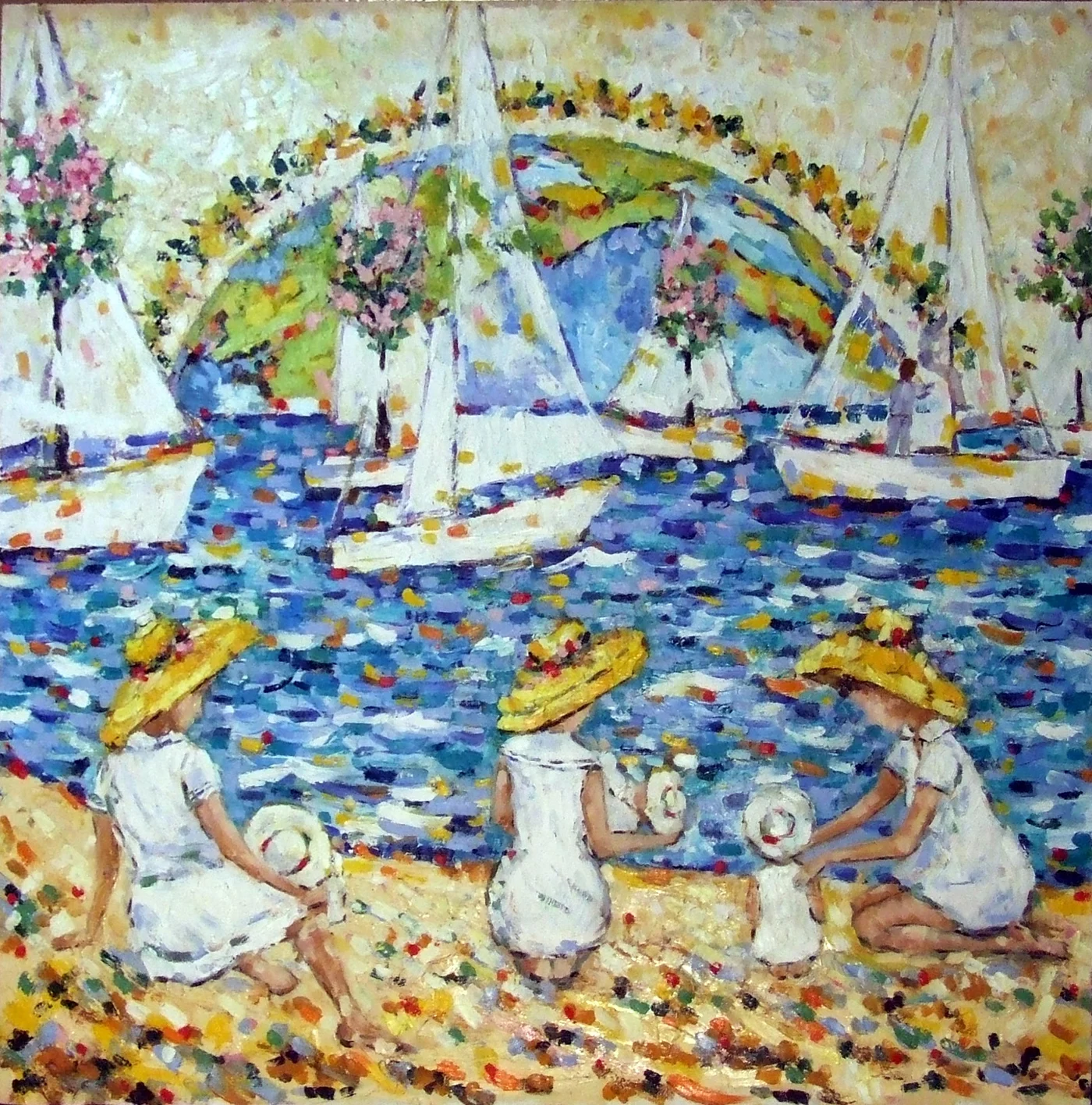 Праздник солнца — холст, масло, художник Инна Рязанова
