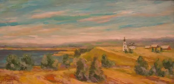 Село Городище — картина, Пейзажи