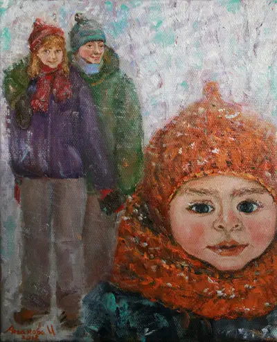 Картина «Ванечка», холст, масло