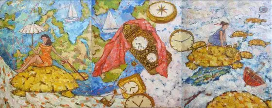 Время (триптих) — картина, Находящиеся в частных коллекциях